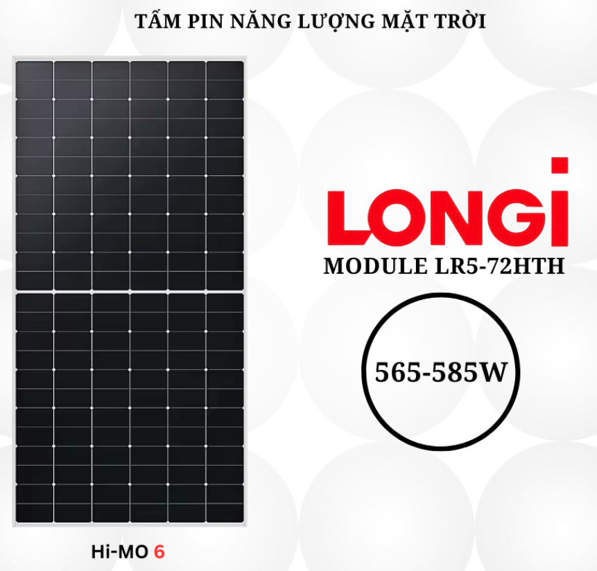 Tấm Pin Longi Solar 565W
